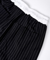 ストライプウエストレイヤードスラックス (BLACK) CQ-47022