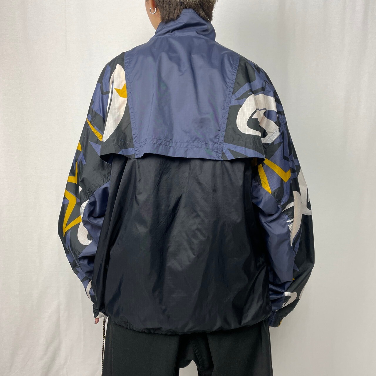 90年代 NIKE ナイキ 銀タグ ジオメトリックパターン リフレクターロゴ 