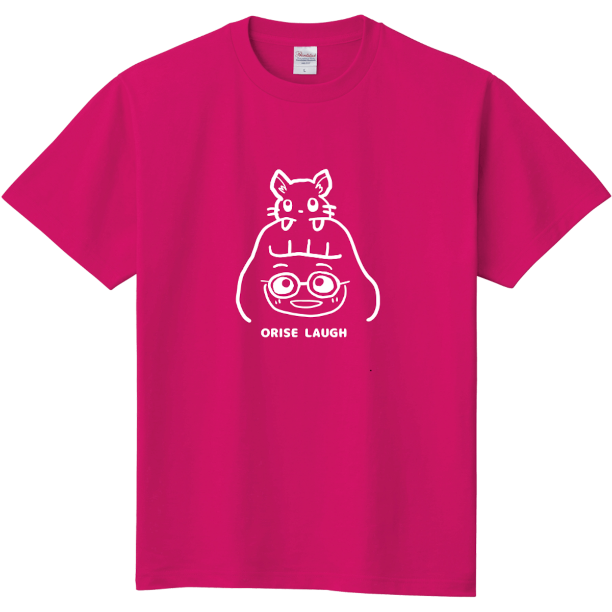 おりちゃん＆はるちゃんTシャツ(ホットピンク) | おりせらふ