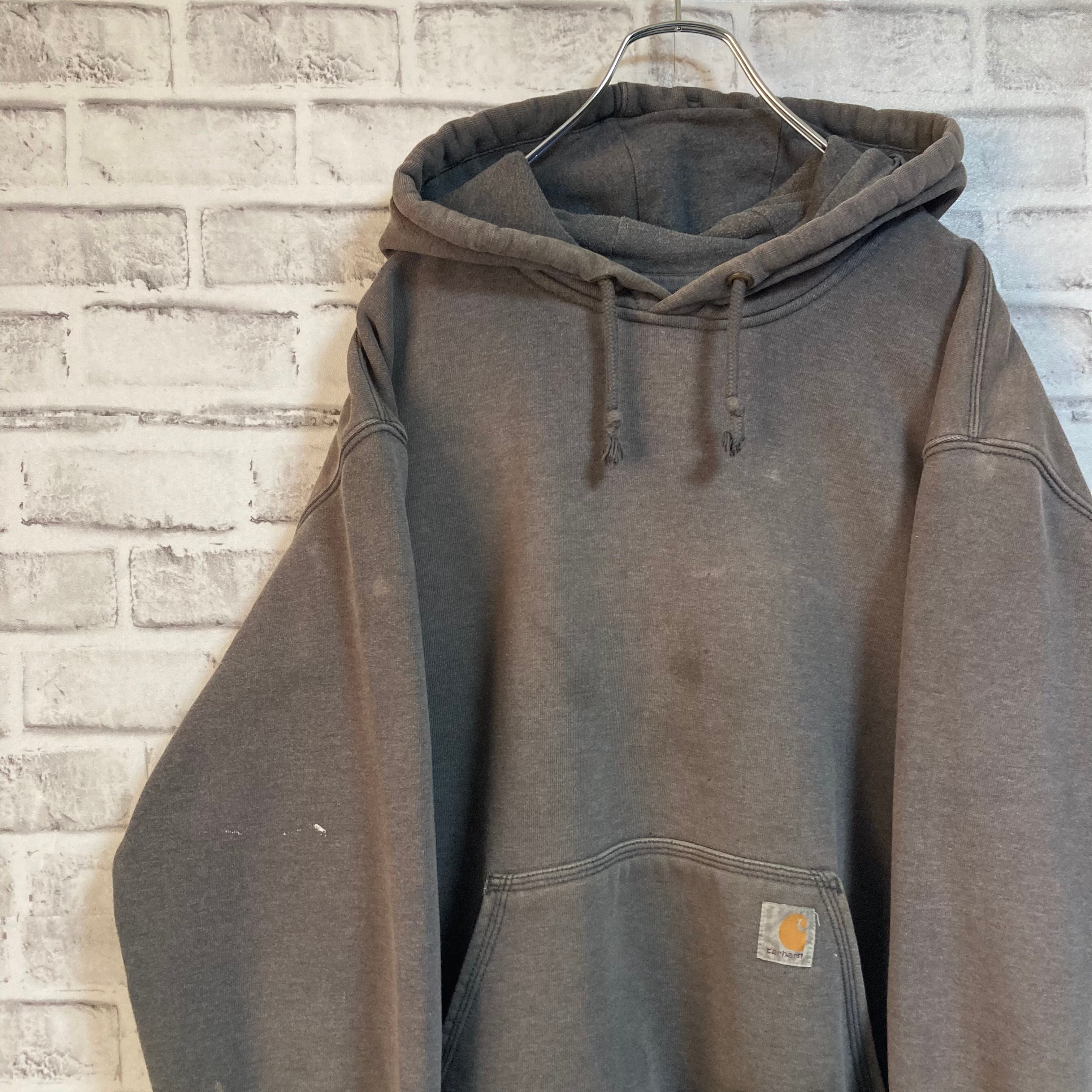 【Carhartt】Pullover Hoodie L “RAIN DEFFENDER” カーハート プルオーバーパーカー フーディ  レインディフェンダー ブラウン 茶色 ビッグシルエット アメリカ USA 古着