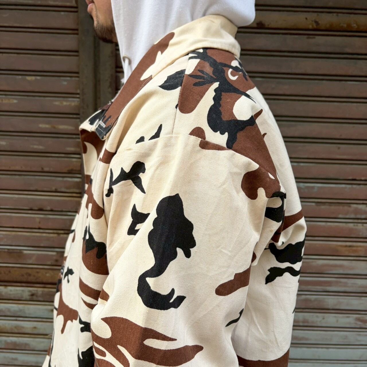 80s USA製 The Camo Clan 迷彩 ジャケット スノーカモ ウッドランド