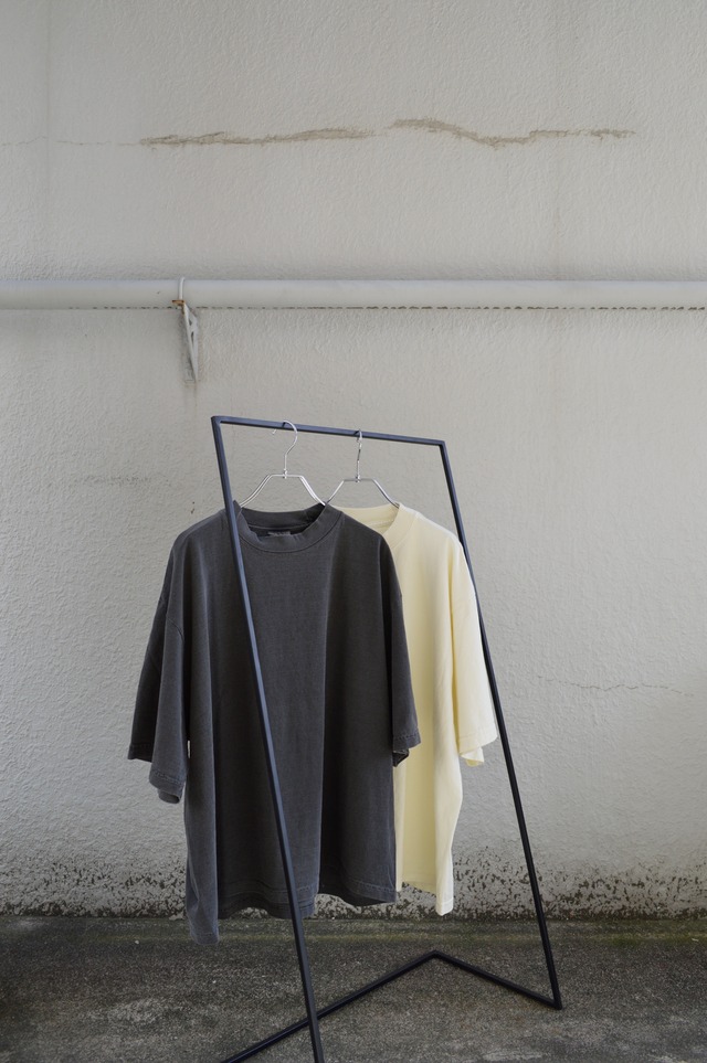 SHAKA WEAR garment dye 7.5oz drop wide fit heavy weight tee USA cotton VINTAGE BLACK シャカウェアー ガーメントダイTシャツ
