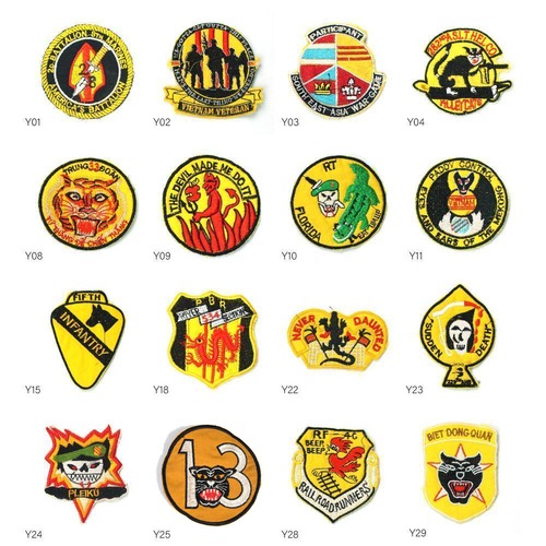 31種類 イエロー系 ミリタリーワッペン ビンテージ アーミー US ARMY