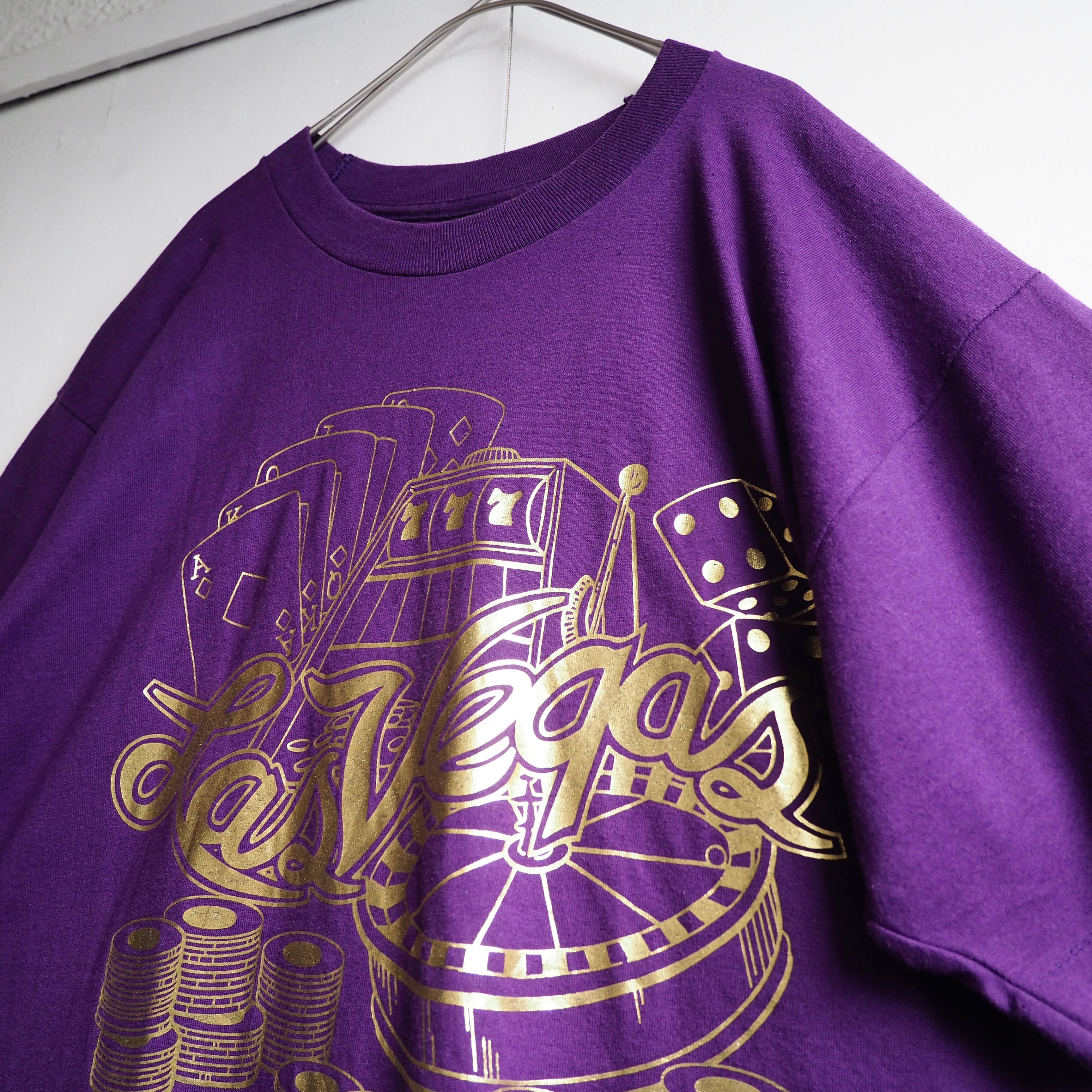 1992s ” Lasvegas ” Casino printed vintage Tee (made in Usa)