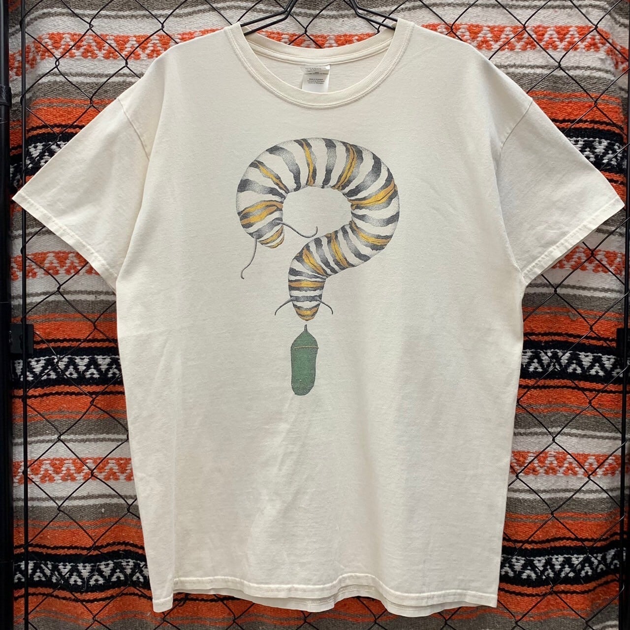 LIBERTY GRAPHICS Tシャツ クエスチョン 昆虫 蝶 L 古着 古着屋 LIBERTY GRAPHICS Tシャツ クエスチョン 昆虫 蝶 L 古着 古着屋
