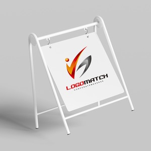 飛躍し前進するGのロゴ