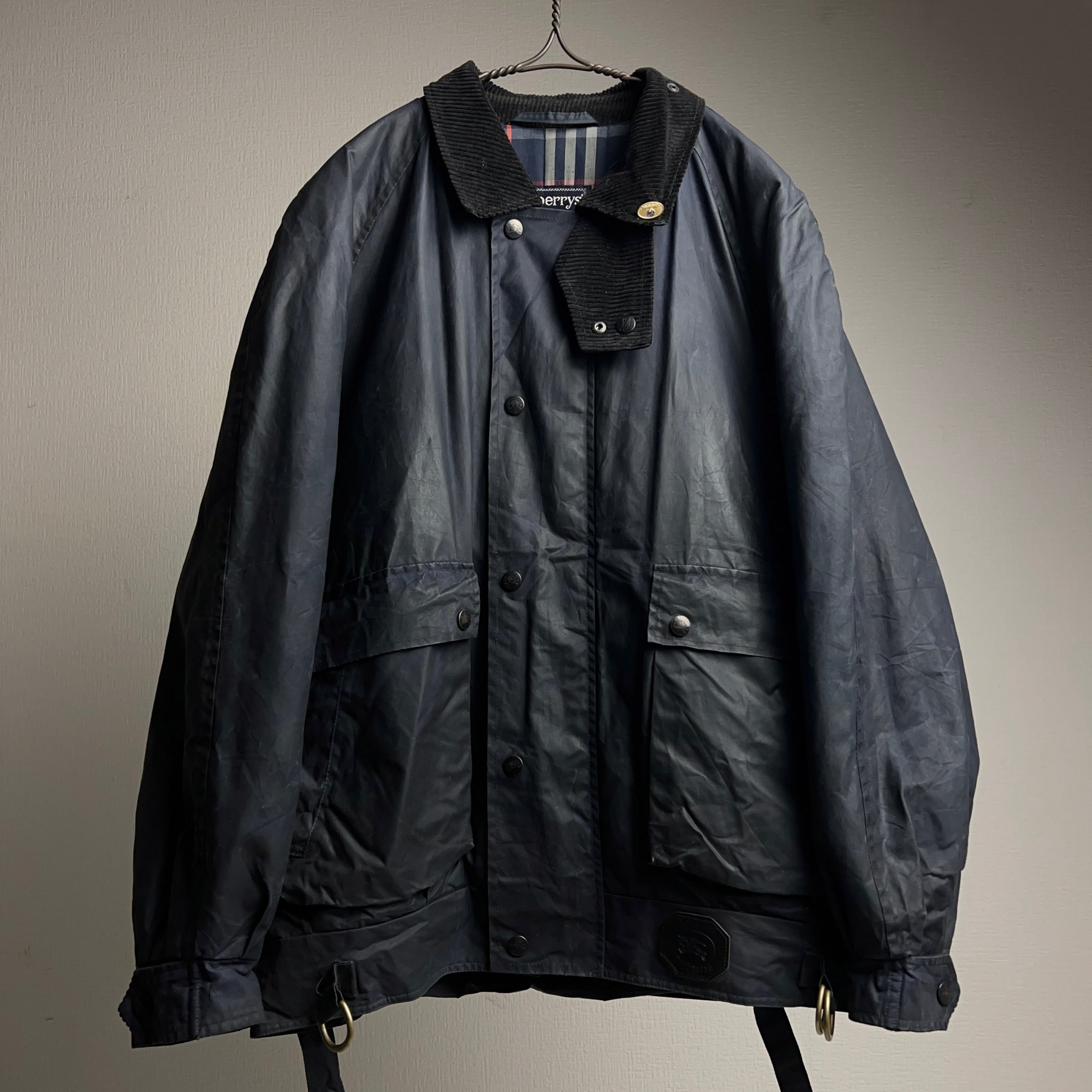 80's~90's Burberrys Oiled Blouson 80年代 90年代 バーバリー オイルドジャケット  ブルゾン【1000A65】【送料無料】