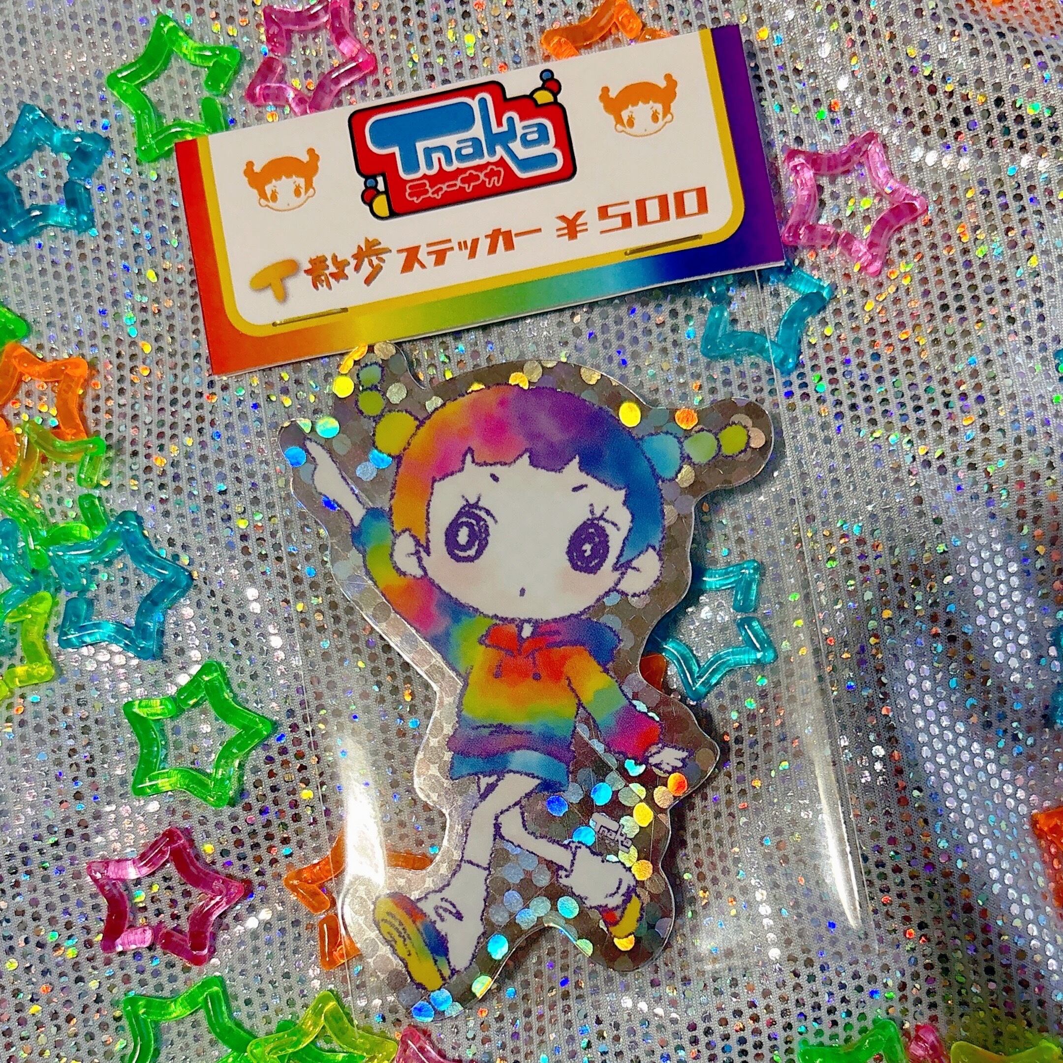 T散歩ステッカー ここ見てver. | Tnaka ONLINE SHOP