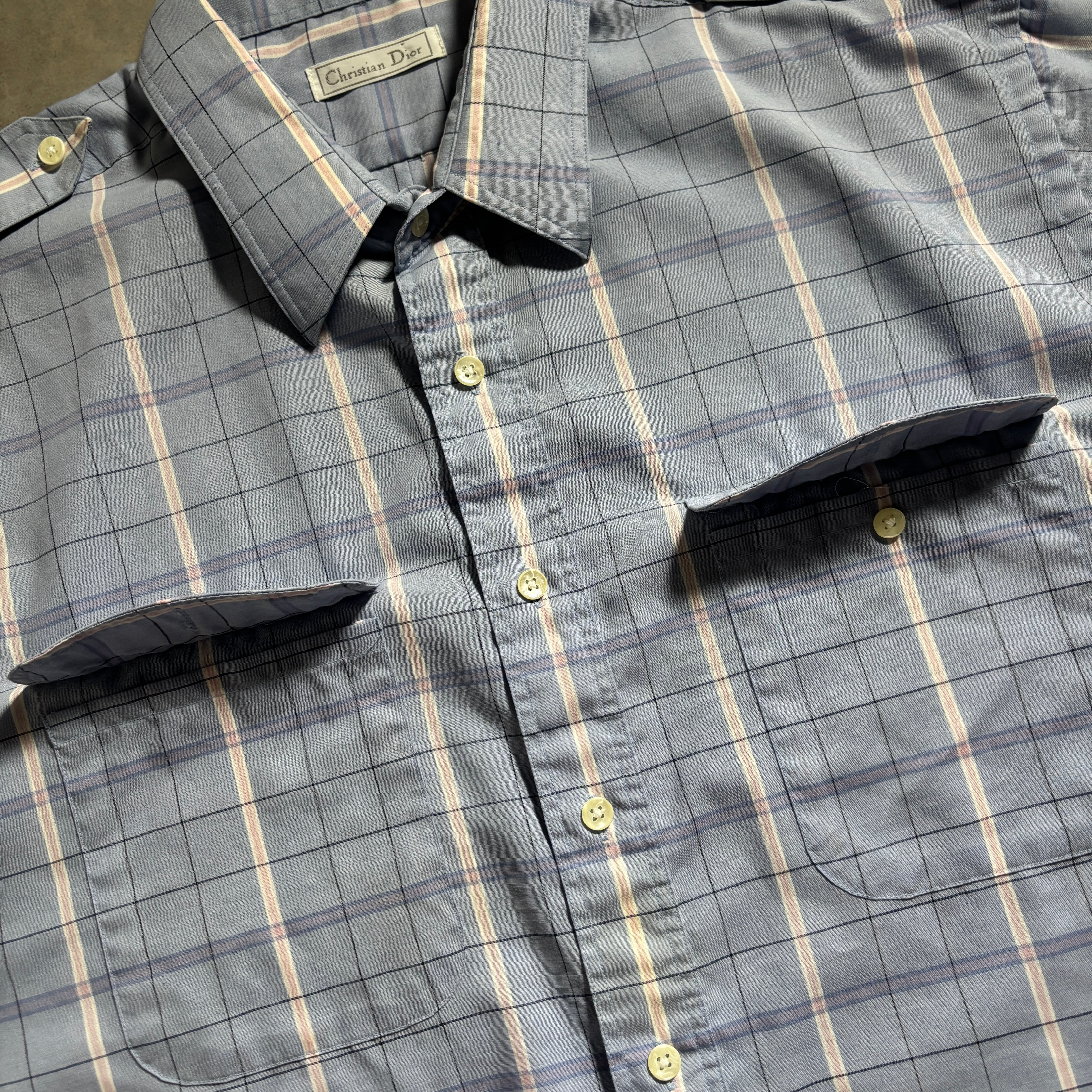 80s〜 Christian Dior check shirt | 1921_clothing_