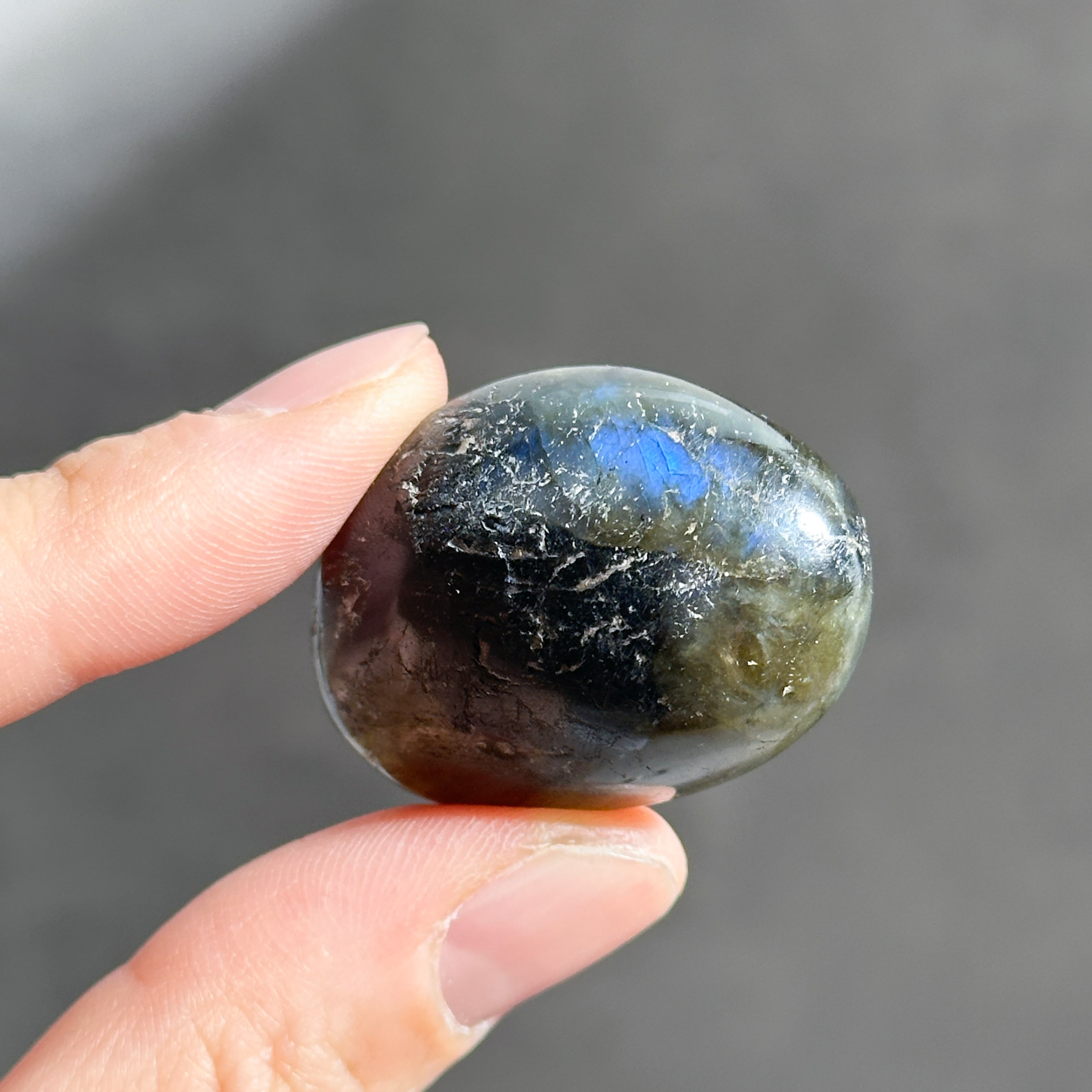 ラブラドライト パームストーン 11◇ Labradorite ◇天然石・鉱物