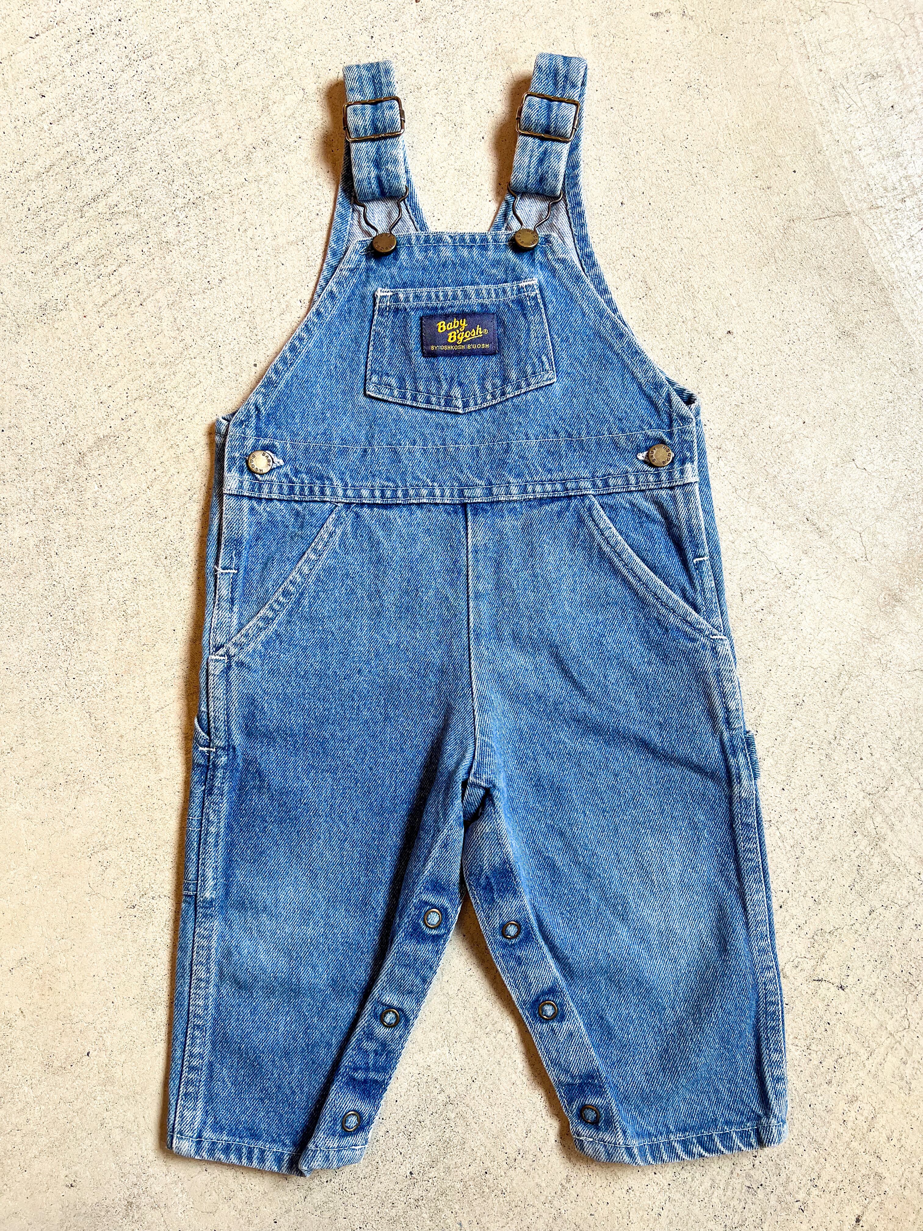 【80cm】VINTAGE 90's オシュコシュ デニム オーバーオール【10014】
