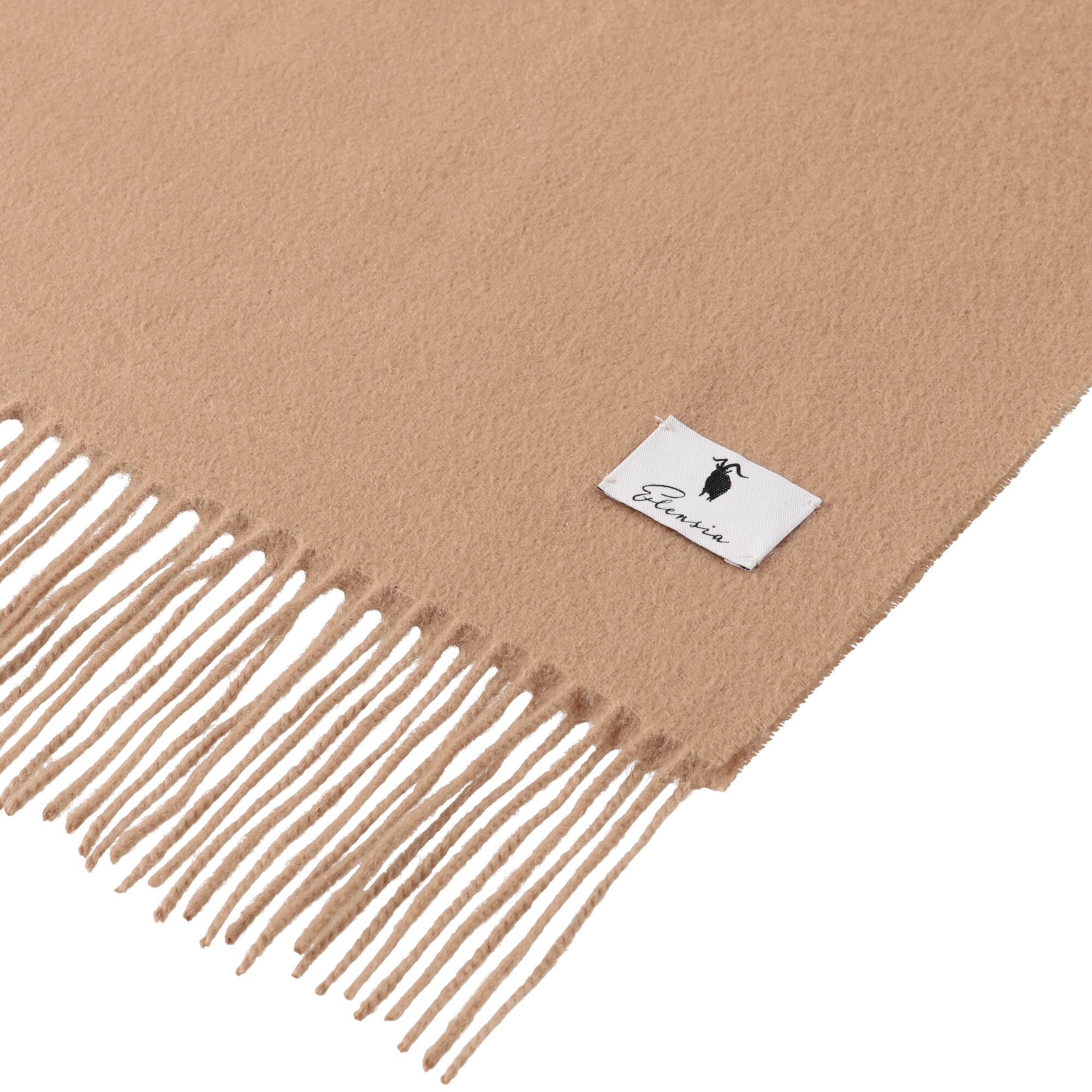 カシミヤ100％マフラー キャメル | Elensia (エレンシア)｜カシミヤ  