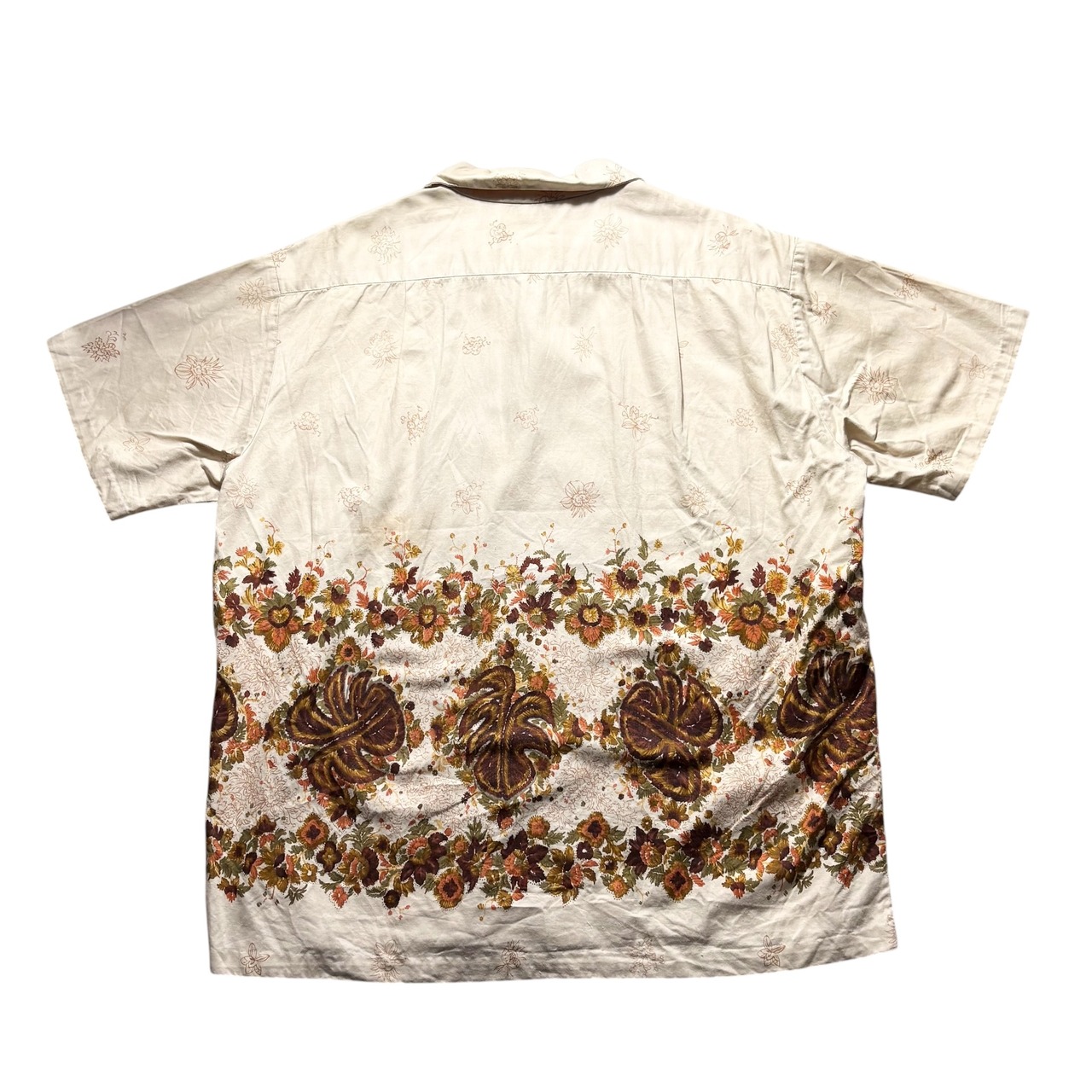 vintage 1960’s MALIHINI border pattern cotton hawaiian shirt