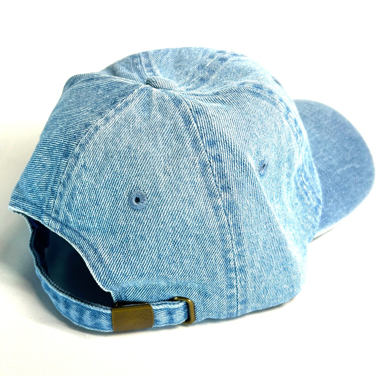 デニムキャップ LIGHT BLUE LOGOオレンジ【 COL SMALL LOGO BASEBALL
