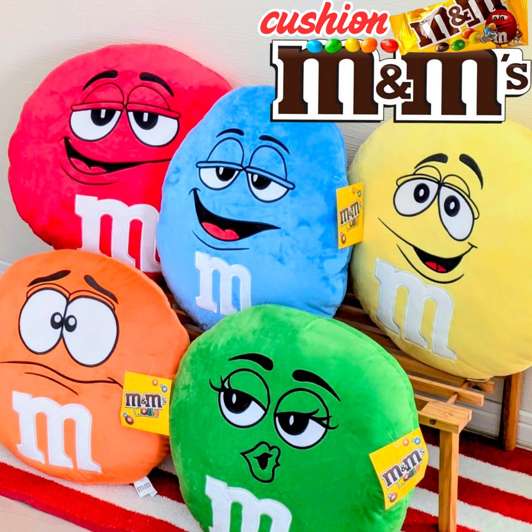 【 m&m's ( エムアンドエムズ ) 】 Cushion / クッション / 5COLOR 〚アメリカン雑貨 アメトイ〛