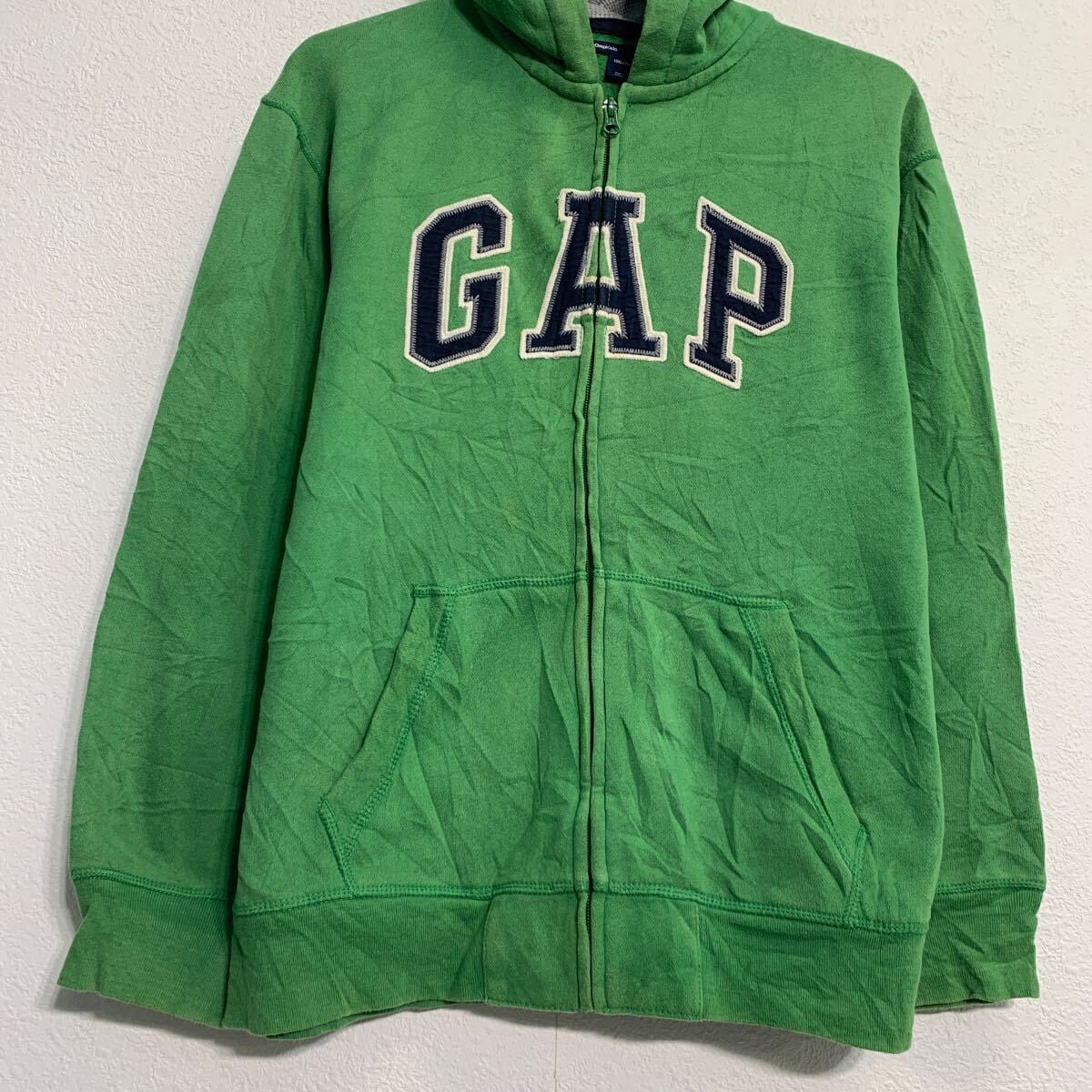 GAP ロゴスウェット パーカー XL キッズ 150〜 グリーン ギャップ 