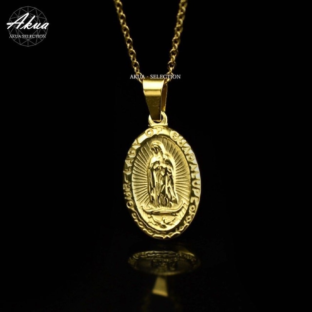 Maria coin necklace gold stainless steel №20