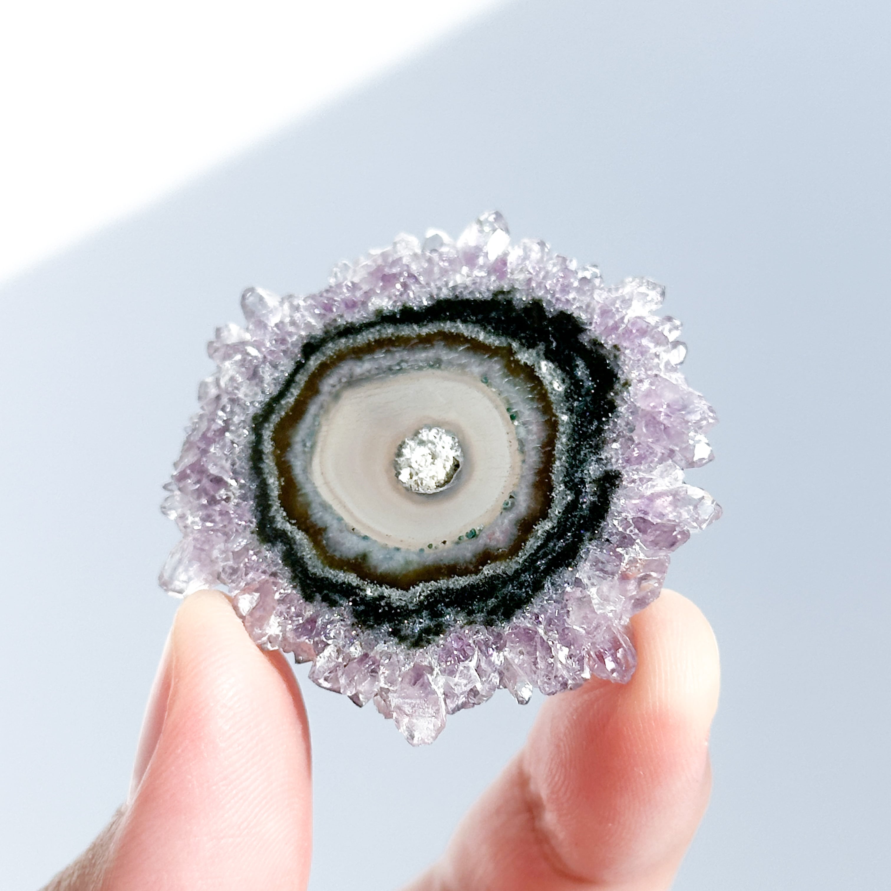 フラワーアメジスト スライス61◇ Flower Amethyst ◇天然石・鉱物