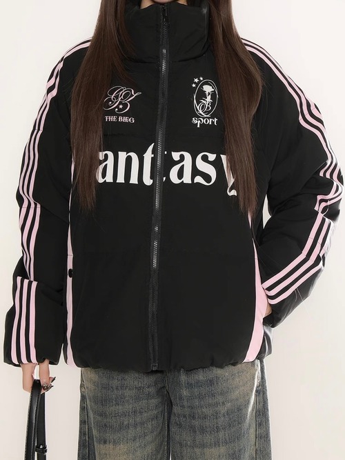 スリーブラインスタンドカラーロゴジャケット.1872