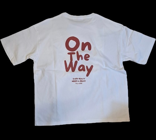 《Over size T-shirt》 【Rounded Font】
