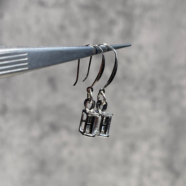 【クリアクォーツ スクエア ピアス】S925｜天然石アクセサリー｜パワーストーン