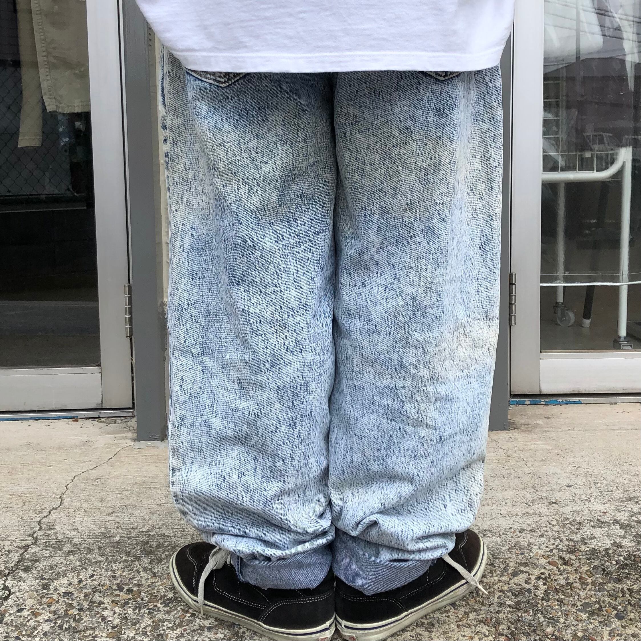 90sアメリカ製 Levi's550リーバイス ケミカルウォッシュ デニムパンツ