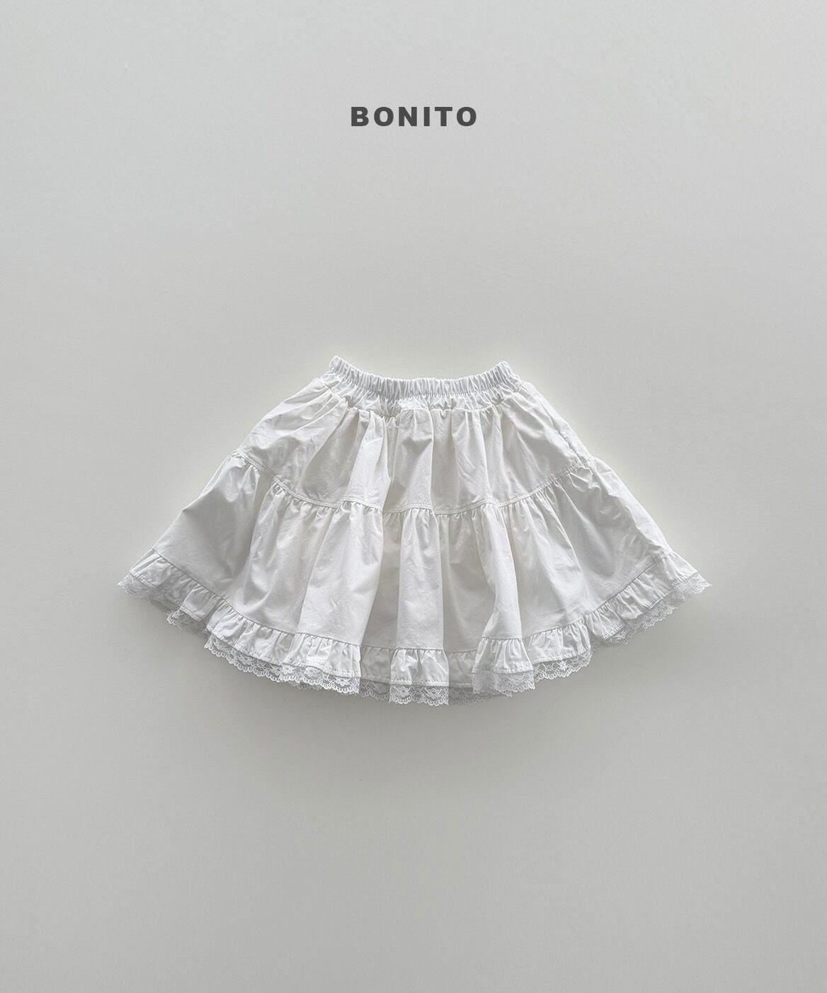 【予約/送料無料】bonito / 5分レーススカート