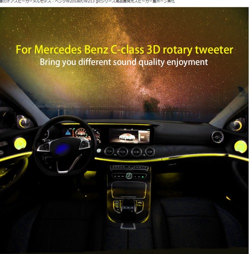 メルセデスベンツ Cクラス W205 LEDアップグレードスピーカーカバー -SP-1016