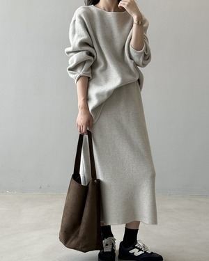 リラックスニットセットアップ2color A0673