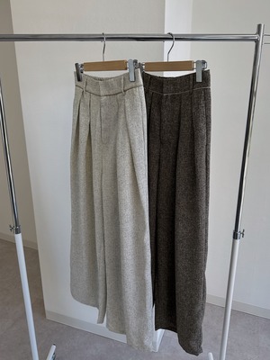 waist piping tweed wide PT