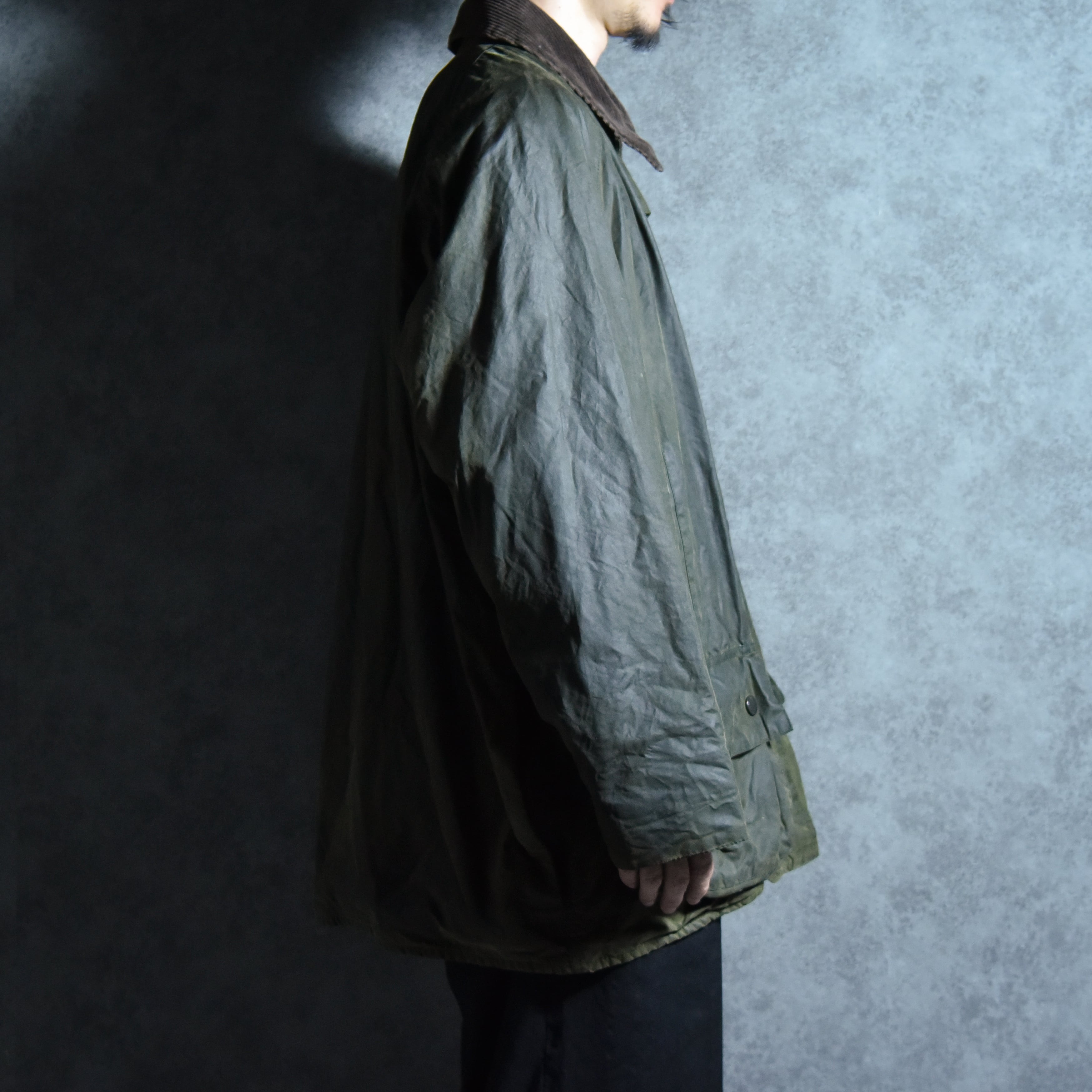 90s Barbour BEAUFORT Size46 バブアー ビューフォート 3ワラント