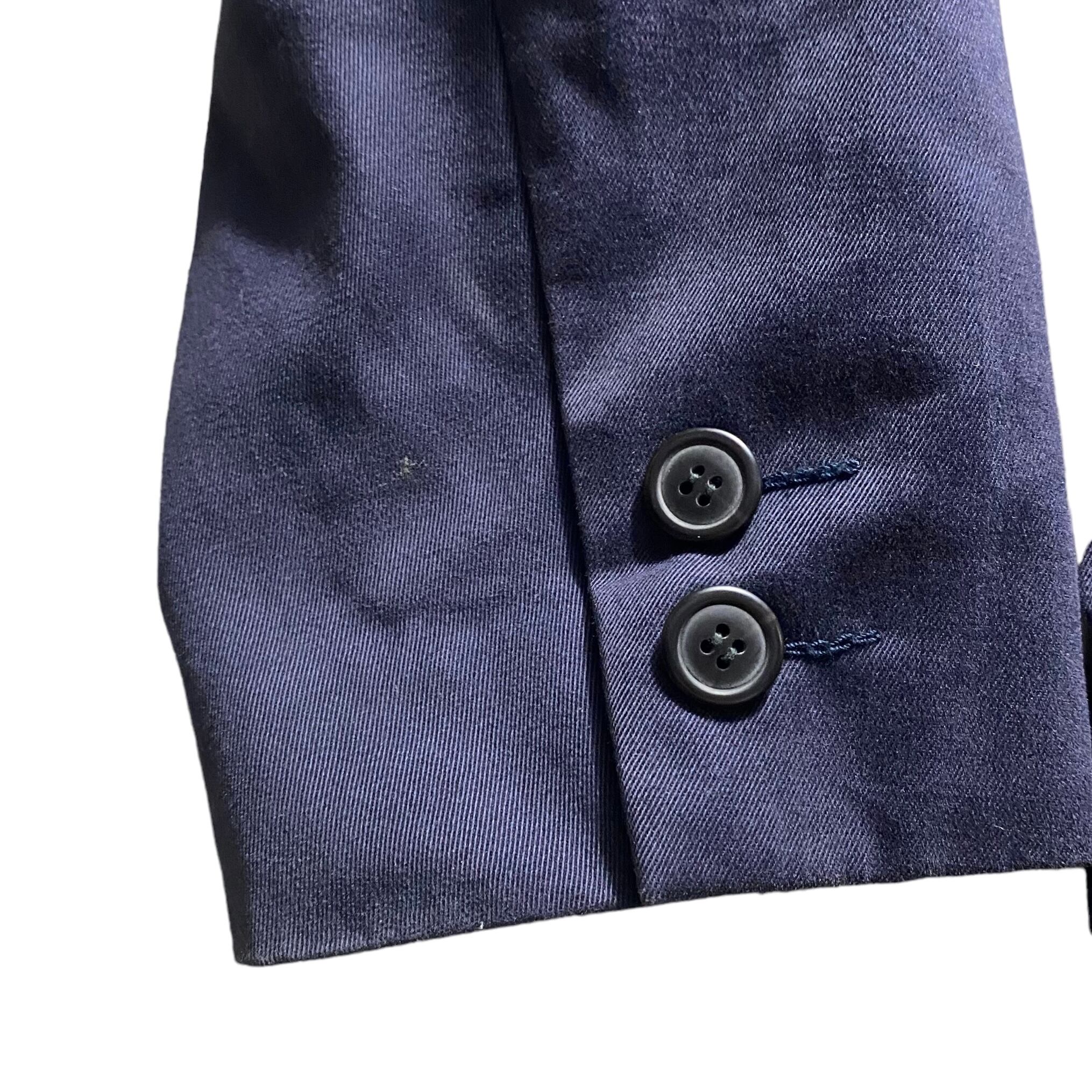 ISSEY MIYAKE COTTON LABEL band collar tailored jacket | NOIR ONLINE