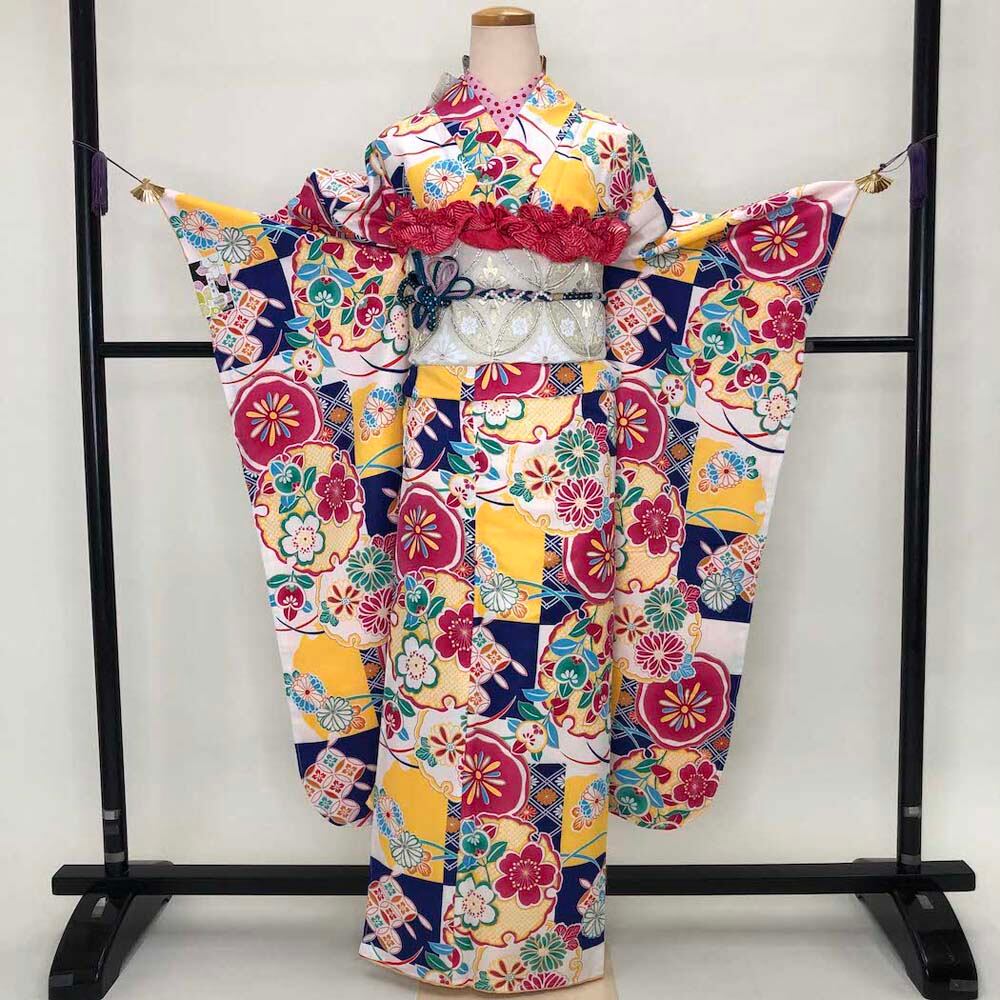 振袖フルセット 裄68cm 身丈163cm 長襦袢セット 振袖 帯 帯揚げ 帯締め 