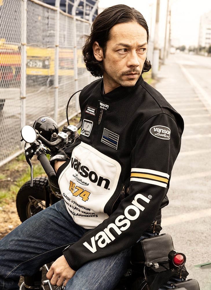 VS26105S メッシュライダースジャケット | vansonleathers