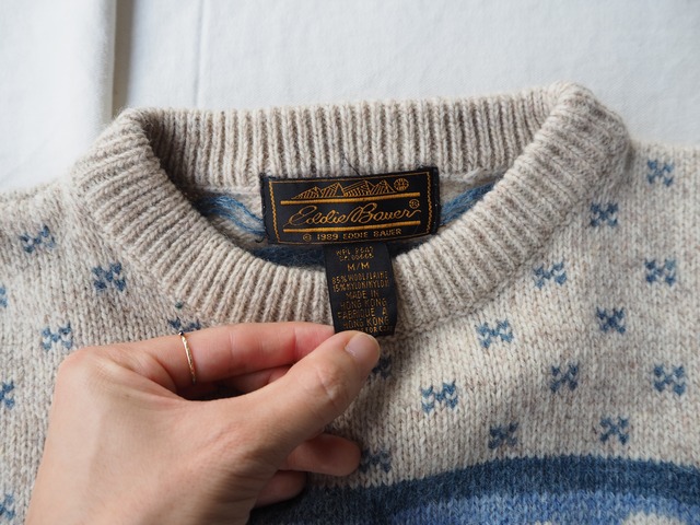 Aさま専用＊AMERICA 1980’s Eddie Bauer crew knit
