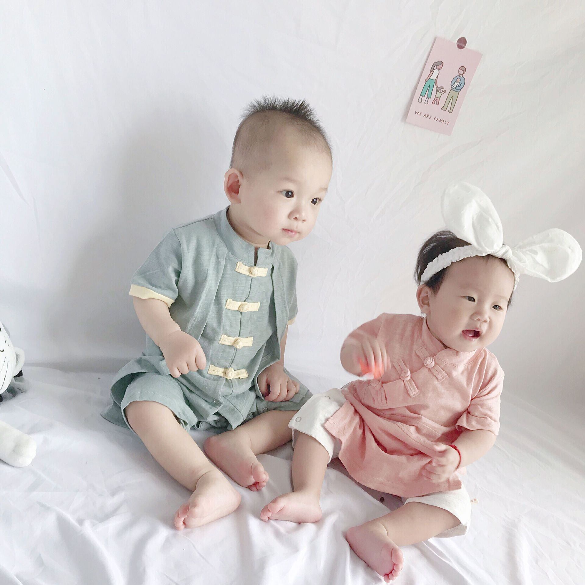 韓版夏の赤ちゃん三角花のお姫様満月服 - スタイ