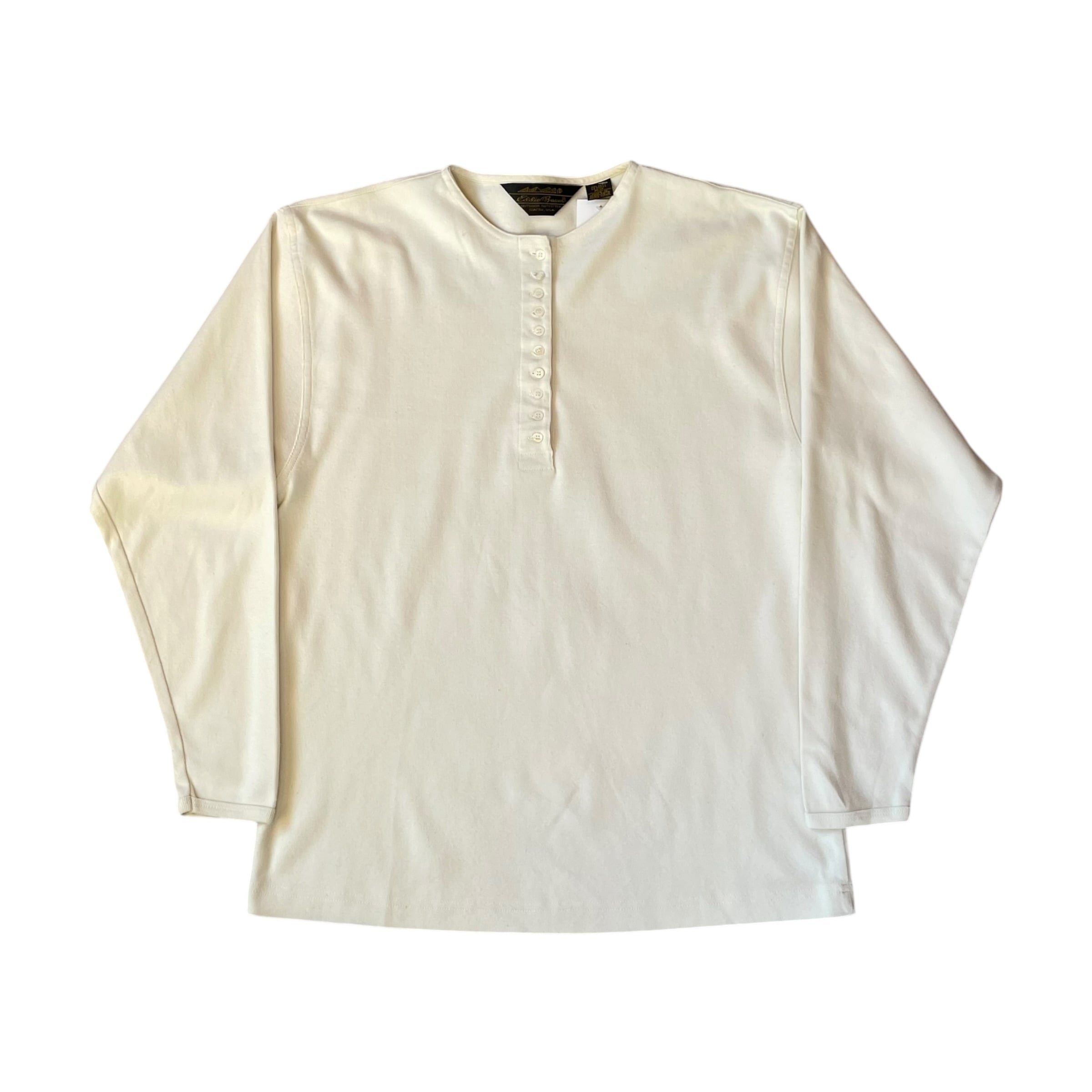 1990s Eddie Bauer "10 button" Henlyneck Cotton Inner shirt