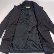 +RICO HIROKO BIS ヒロコビス フリル襟 ティアード デザイン コート 13AB/ブラック系 レディース