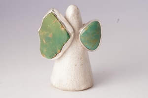 Butterfly Ring "Green Ribbon"