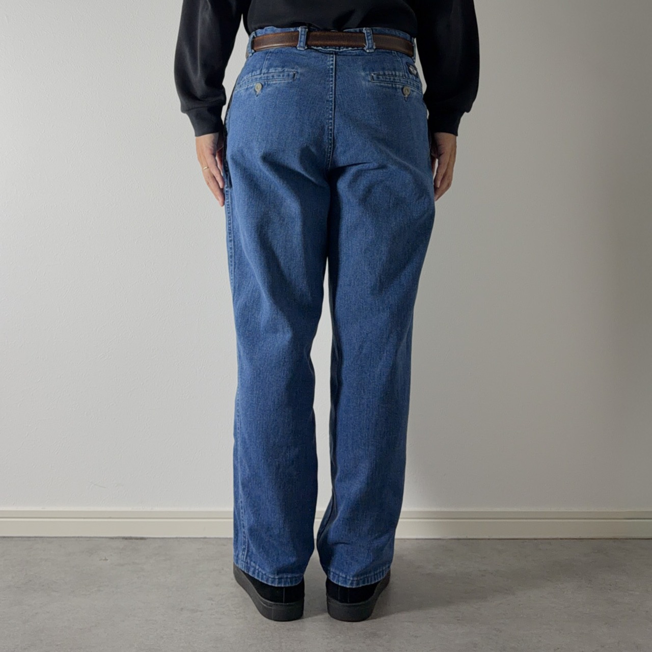 90s DOCKERS Denim Slacks "made in USA" [W32.5L26.5相当] 古着 - 18
