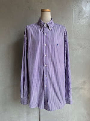 "Ralph Lauren" レールストライプカラーBDシャツ