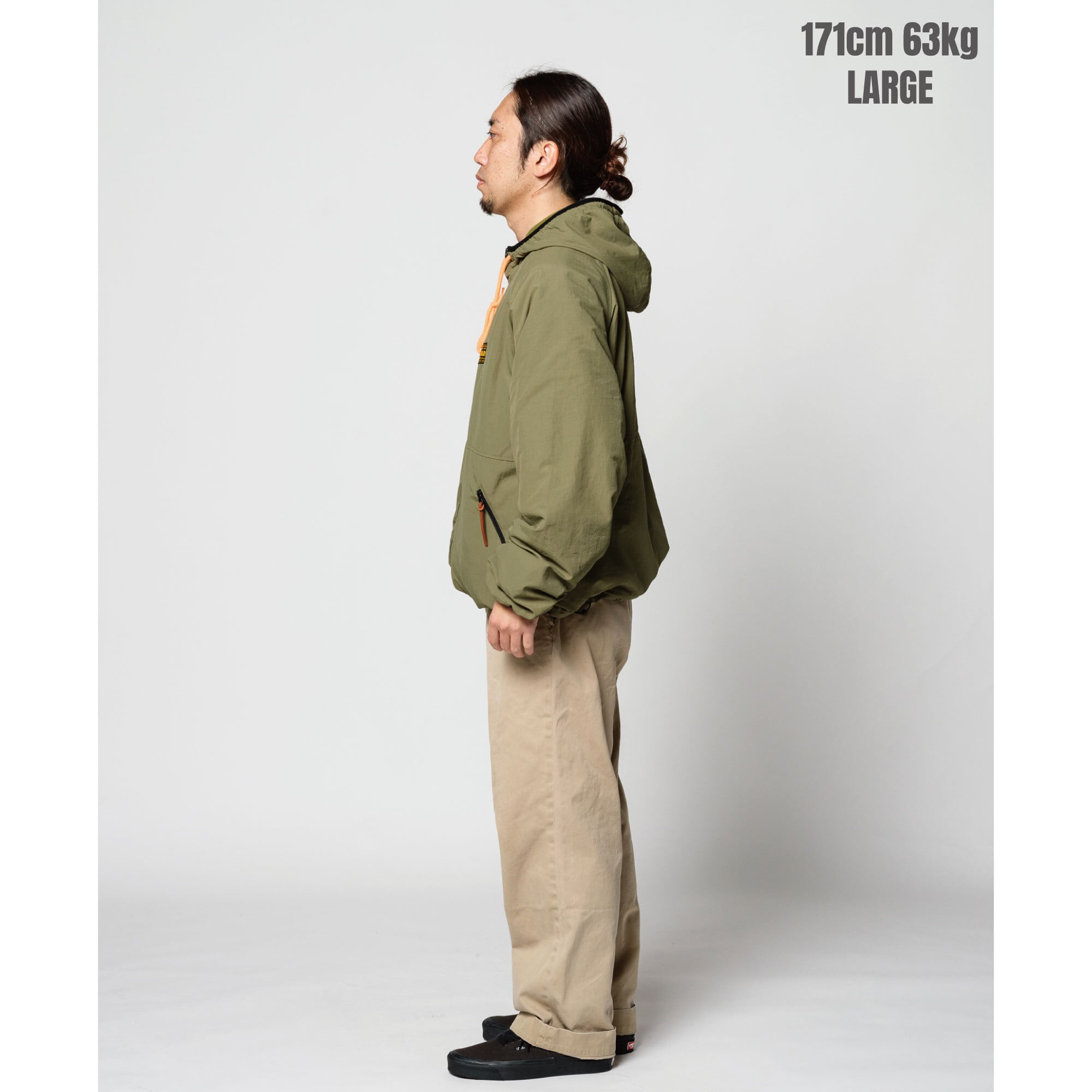 DARGO】Nylon & Fleece Reversible Hoodie Jacket（OLIVE） | DARGO 
