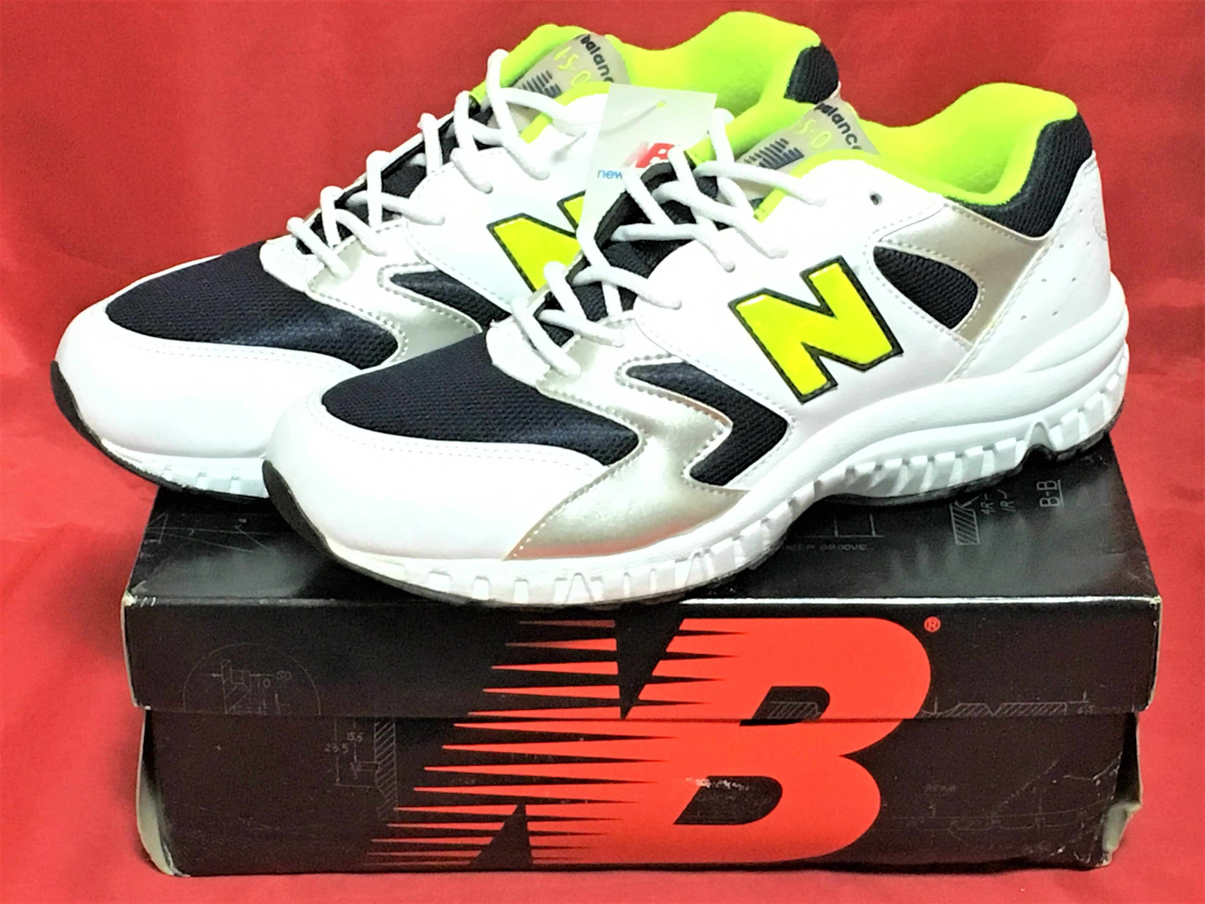 New Balance（ニューバランス）M450 WNY 9.5 27.5cm EE 白/紺/黄色➆ | freestars