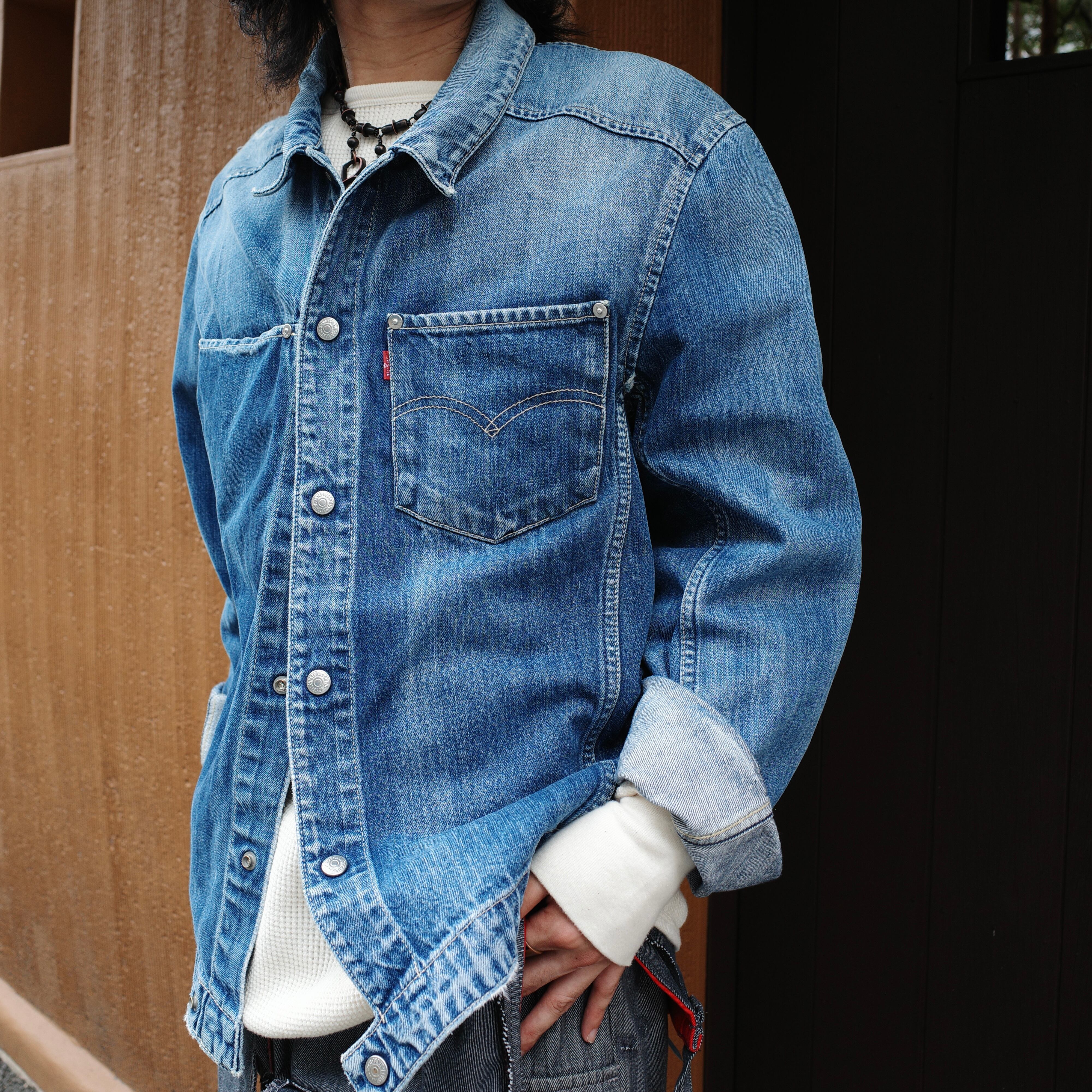 Levi's Engineered Jeans Mid Blue Wash Denim Jacket | coug(カーグ Levi's Engineered Jeans Mid Blue Wash Denim Jacket | coug(カーグ