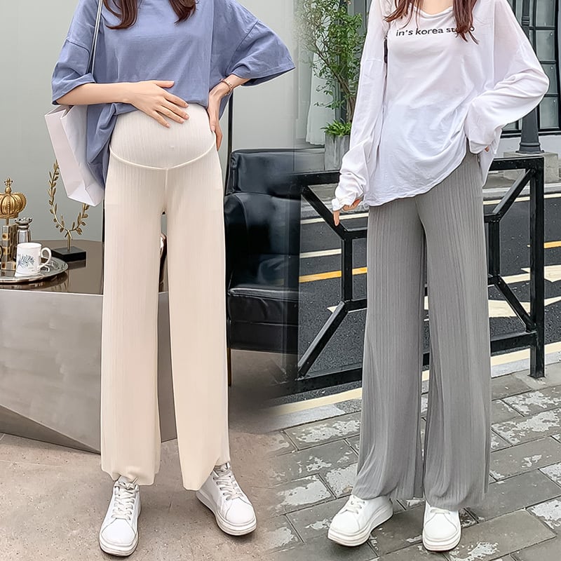 【新作】【送料無料】 635＃2021夏の薄いビスコースMaterntiyロングパンツ薄いワイドレッグルーズベリーパンツ服妊娠中の女性妊娠 サマー 夏物 ワイドパンツ AL expec485052828397