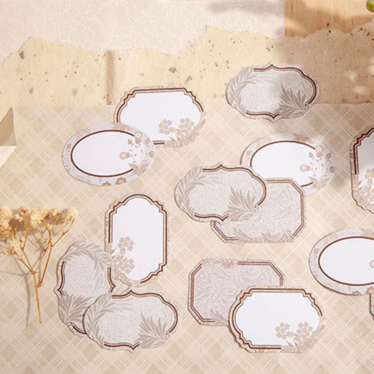 大容量 BOX入 ステッカー フレーム ファンタジー 吹き出し 全8種 120枚