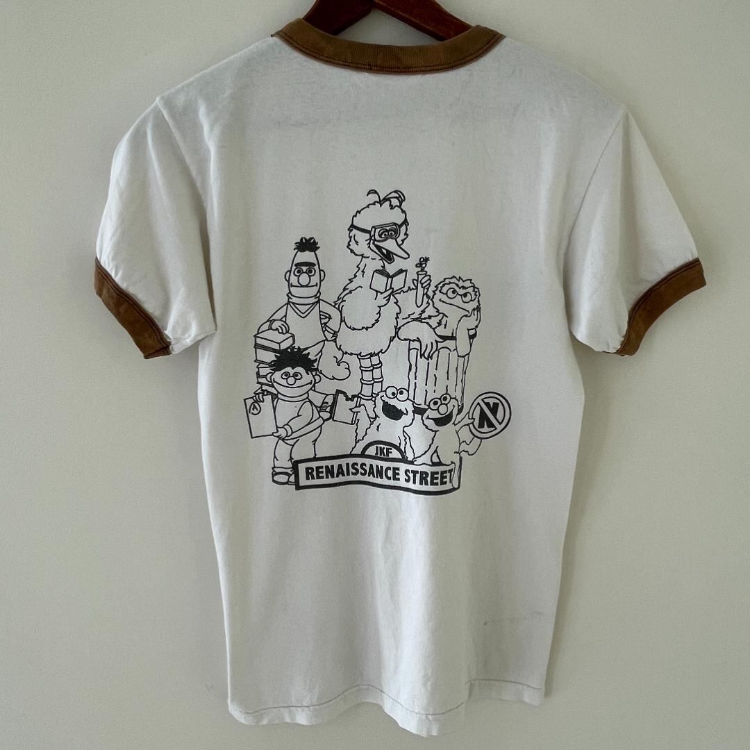 【90s】SESAME STREETセサミストリート　tシャツ　まとめ売り tGG169 90s Tシャツ セサミストリート リンガー ヴィンテージ カワイイ