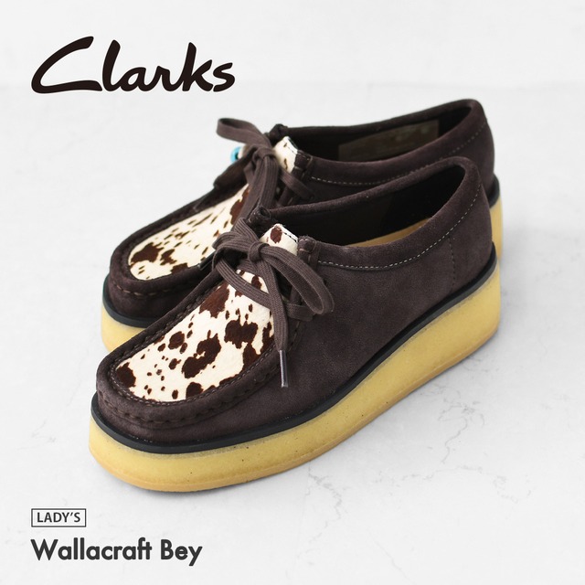 Clarks [クラークス正規販売店] Wallacraft Bey [26328452] ワラクラフトベイ・スエードローファー・レディースローファー・スエード・クレープミッドソール・EVAアウトソール・モカシン・カジュアル・LADY'S [2026AW]
