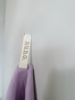 cloth towel made of leftovers / lavender (ramie)