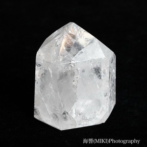 【海響(MIKI)セレクトクリスタル レインボークラック水晶 ポイント#6】エネルギークリアリング＆チャージ付き 浄化、保護、ヒーリング、瞑想に！ 送料無料